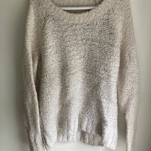 Abercrombie White Sweater With Sparkles